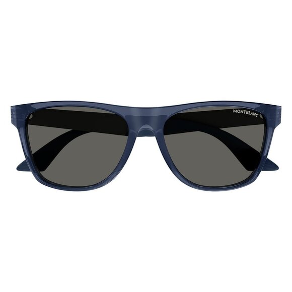 New MONT BLANC Extreme Blue Square MB0298S 002 Sunglasses Women - Picture 2 of 3